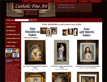 Tablet Screenshot of catholicfineart.com